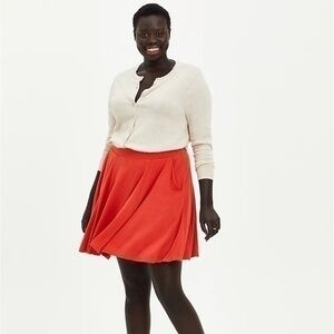 Torrid Super Soft Orange Skater Skirt Size 2 2X 18/20 18 20